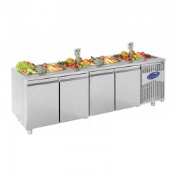 CSA CS-TEZ 4-700-SH Havuzlu Salad Bar, 4 Kapılı, 632 L - CSA Inox