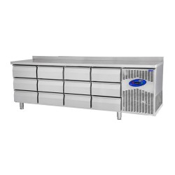 CSA CS-TEZ 4D-600 Tezgah Tipi Derin Dondurucu, 12 Çekmeceli, 550 L - CSA Inox