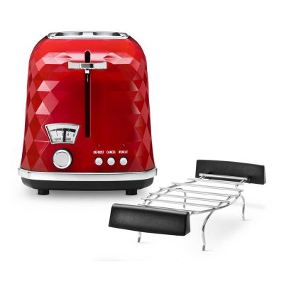 Delonghi CTJ2103 Briallante Ekmek Kızartma Makinesi, Kırmızı - 1
