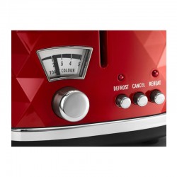 Delonghi CTJ2103 Briallante Ekmek Kızartma Makinesi, Kırmızı - Thumbnail