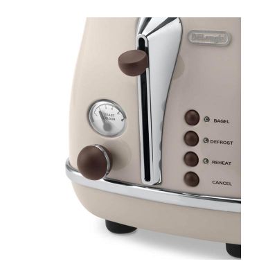 Delonghi CTOV 2103.BG Icona Ekmek Kızartma Makinesi, Bej - 5