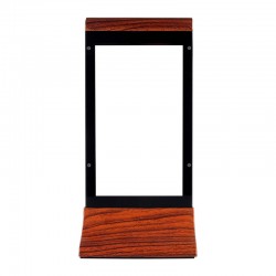 Cyclone Desktop Mobile Charger, Powerbank, LCD Display, Wooden - 1