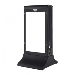 Cyclone Desktop Mobile Charger, Powerbank, LED Lighted, Black - 5