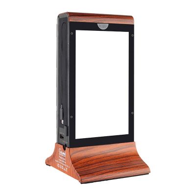 Cyclone Desktop Mobile Charger, Powerbank, LED Lighted, Wooden - Cyclone