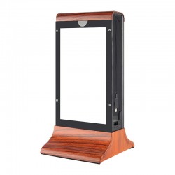 Cyclone Desktop Mobile Charger, Powerbank, LED Lighted, Wooden - 3