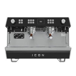 Dalla Corte Icon Icon Espresso Coffee Machine، 2 مجموعات، خشب الجوز الأسود 