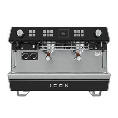 Dalla Corte Icon Icon Espresso Coffee Machine، 2 مجموعات، خشب الجوز الأسود - Dalla Corte