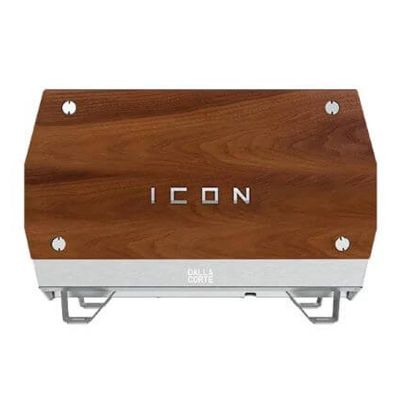 Dalla Corte Icon Icon Espresso Coffee Machine، 2 مجموعات، خشب الجوز الأسود - Dalla Corte