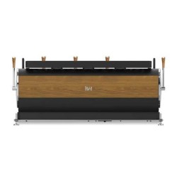 Dalla Corte Zero Barista Espresso Coffee Machine, 3 Groups, Black Walnut - 3