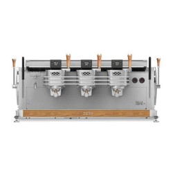 Dalla Corte Zero Barista Espresso Coffee Machine, 3 Groups, White Oak - Dalla Corte