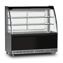 Dampak Display Cabinet with Heated Bombe Glass, 590 L, 160x70x130 cm - Dampak