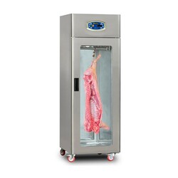 Dampak Et Askılı Vitrinli Dik Tip Statik Buzdolabı, Cam Tek Kapılı, 69x82x210 cm - Dampak