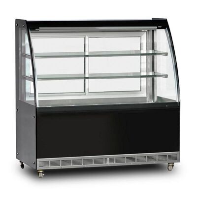 Dampak Isıtmalı Bombe Camlı Teşhir Dolabı, 370 L, 100x70x130 cm - 1