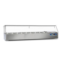 Dampak Set Top Refrigerated Salad Bar, 10 Bathtubs, 59 L, 200x35x40 cm - Dampak