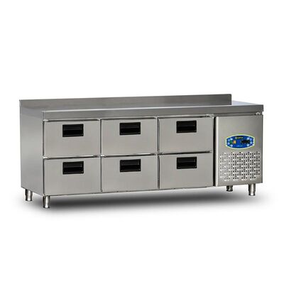 Dampak Tezgahaltı 6 Çekmeceli Buzdolabı, 135 L, 200x70x85 cm - 1