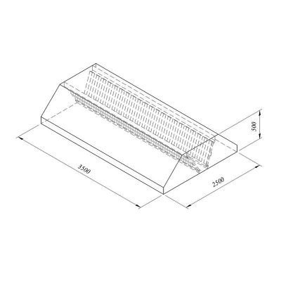 Öztiryakiler Orta Tip Filtreli Davlumbaz, 350x250 cm - 1