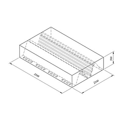Öztiryakiler Kutu Tip Filtreli Çift Cidar Davlumbaz, 3500x2000 mm - 1