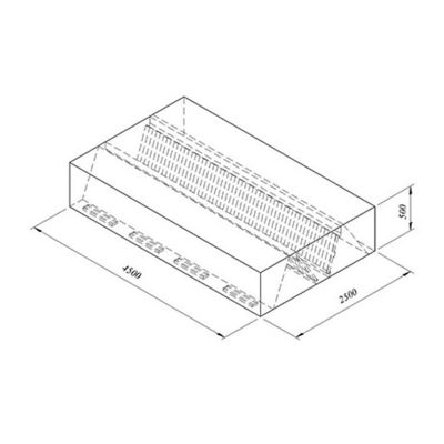 Öztiryakiler Orta Tip Filtreli Çift Cidar Davlumbaz, 450x250 cm - 1