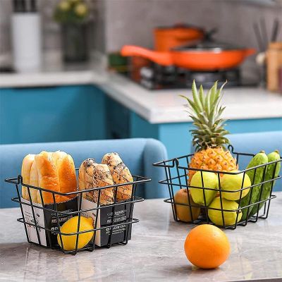 Decorelax 2 Tier Fruit and Vegetable Basket, Black - Decorelax