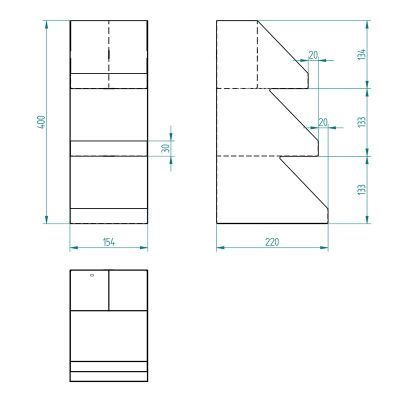 Decorelax 3 Katlı 5 Bölmeli Metal Pipet & Peçetelik & Şekerlik Organizer, Siyah - 10