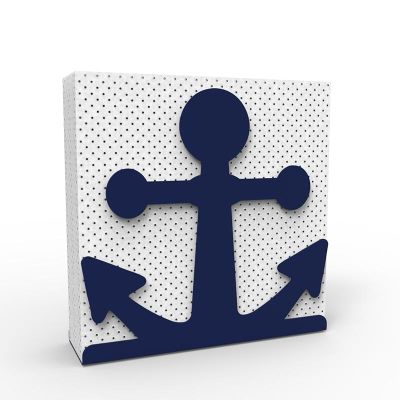 Decorelax Anchor Themed Metal Napkin Holder, Blue - Decorelax