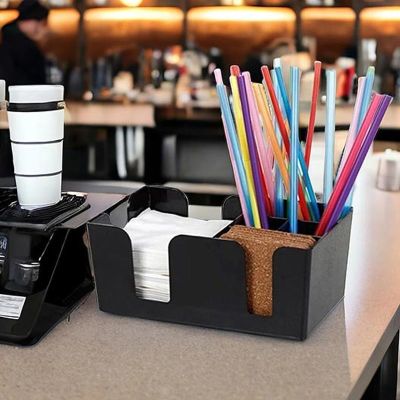 Decorelax Bar Pipetlik Peçetelik Organizeri, Siyah - Decorelax