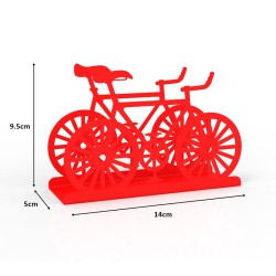 Decorelax Bicycle Themed Napkin Holder, Red - Decorelax (1)