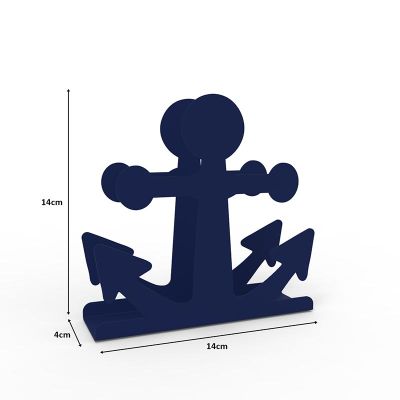 Decorelax Çapa Temalı Metal Peçetelik, Mavi - Decorelax