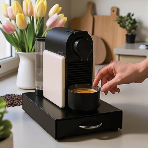 Decorelax Çekmeceli 5 Bölmeli Kapsül Kahve Standı, Siyah - 6