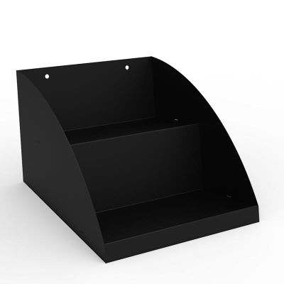 Decorelax Countertop 2 Tier Organiser Shelf, 25 cm, Black - Decorelax