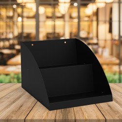 Decorelax Countertop 2 Tier Organiser Shelf, 25 cm, Black - 2