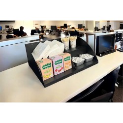 Decorelax Countertop 2 Tier Organiser Shelf, 50 cm, Black - 4