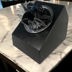 Decorelax حامل قش السكر، أسود - Decorelax