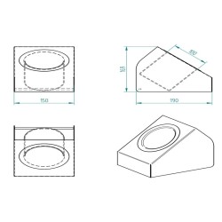 Decorelax Cutlery Sugar Straw Stand, Black - 6