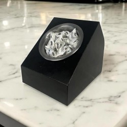 Decorelax Подставка для столовых приборов с сахарной соломкой, черная - 3