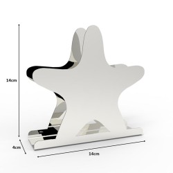 Decorelax Deniz Yıldızı Temalı Metal Peçetelik, Gri - 2