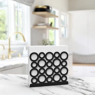 Decorelax Halka Peçetelik, Siyah - Decorelax