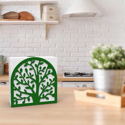 Decorelax Hayat Ağacı Temalı Peçetelik, Yeşil - 3