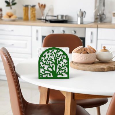 Decorelax Hayat Ağacı Temalı Peçetelik, Yeşil - 5