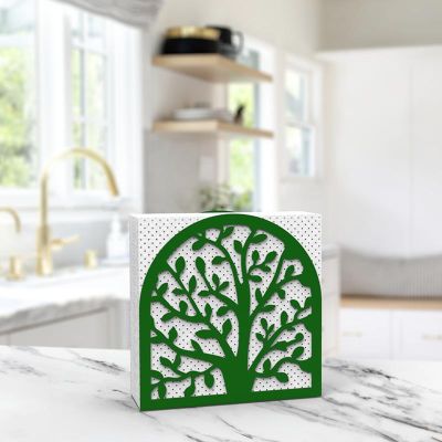 Decorelax Hayat Ağacı Temalı Peçetelik, Yeşil - 6