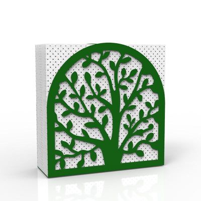 Decorelax Hayat Ağacı Temalı Peçetelik, Yeşil - 1