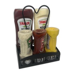 Decorelax Masaüstü Sosluk Standı, Siyah - Decorelax