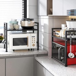 Decorelax Mikrodalga Fırın Rafı, Siyah - 2