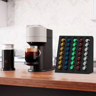 Decorelax Model-2 Capsule Coffee Organiser Stand, Black - Decorelax