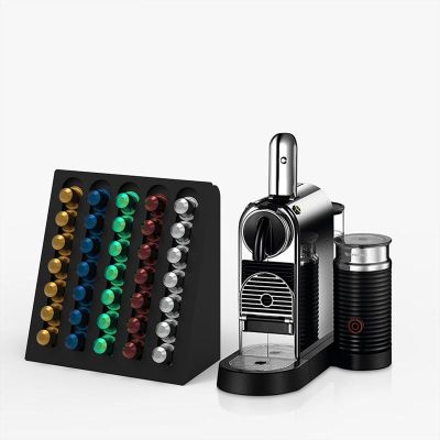 Decorelax Model-2 Capsule Coffee Organiser Stand, Black - Decorelax