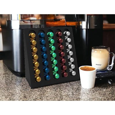 Decorelax Model-2 Kapsül Kahve Organizer Stand, Siyah - 6