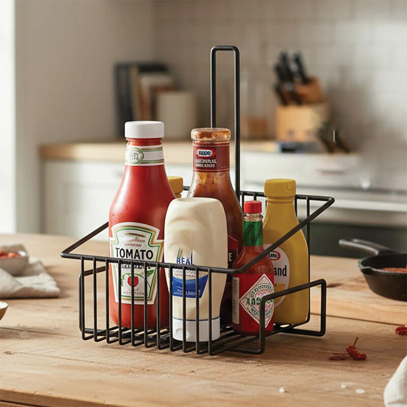 Decorelax Model-2 Metal Sosluk ve Masa Düzenleyici Stand, 19x26.5x18.5 cm - Decorelax