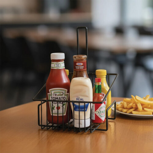 Decorelax Model-2 Metal Sosluk ve Masa Düzenleyici Stand, 19x26.5x18.5 cm - 4