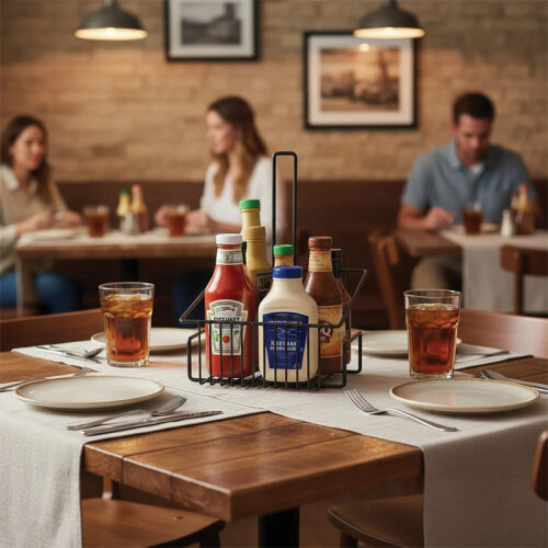 Decorelax Model-2 Metal Sosluk ve Masa Düzenleyici Stand, 19x26.5x18.5 cm - 5