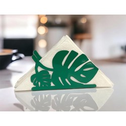 Decorelax Palm Leaf Themed Napkin Holder, Green - 4